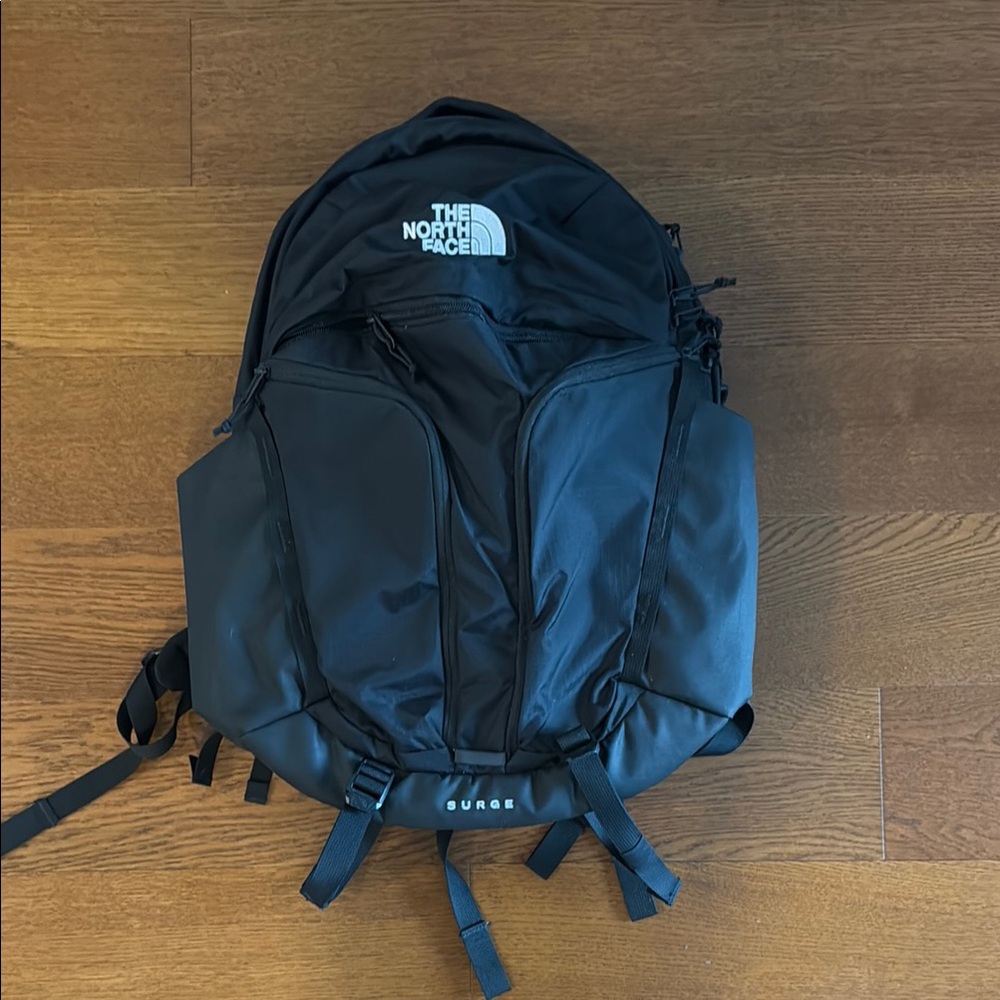 The North Face Surge Backpack in Black